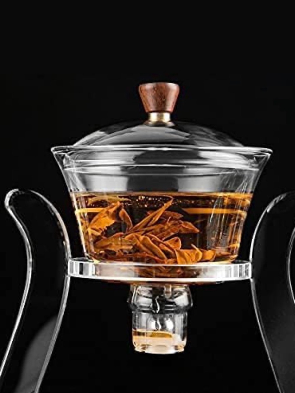 Rora Glass Tea Brewing Set with 6 Glass Tea Cups - Picture 4 of 8